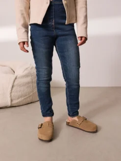 Dark Blue Long Length Stretch Jeggings (3-16yrs)