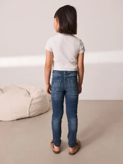 Dark Blue Long Length Stretch Jeggings (3-16yrs)