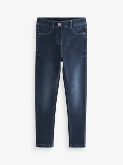 Dark Blue Long Length Stretch Jeggings (3-16yrs)