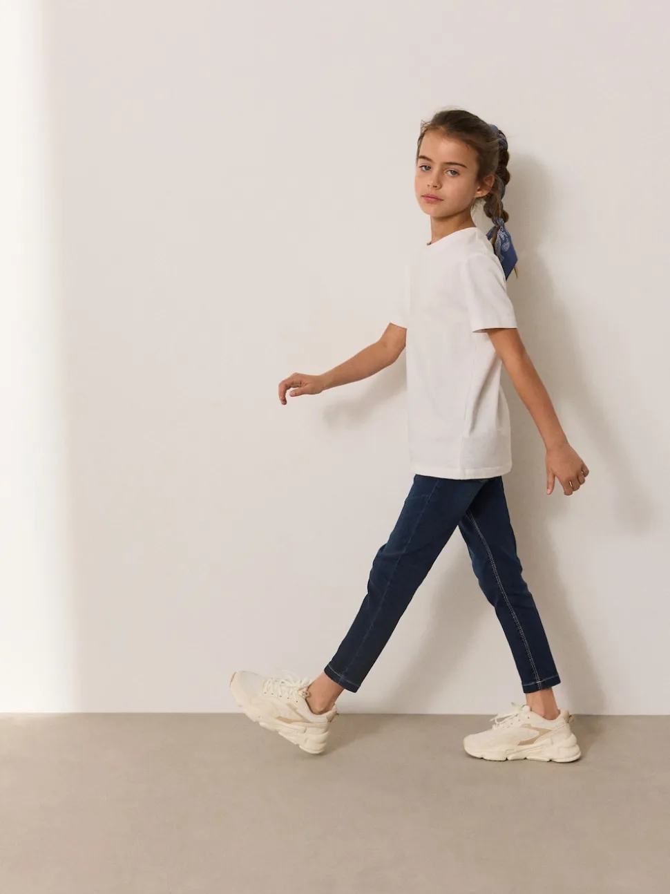 Dark Blue Regular Length Stretch Jeggings (3-16yrs)