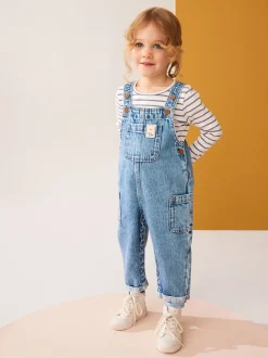 Denim 100% Cotton Dungarees (3mths-7yrs)