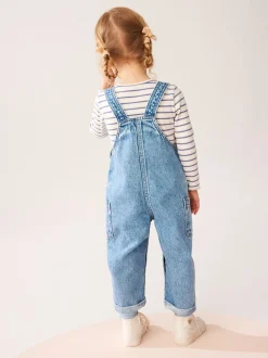 Denim 100% Cotton Dungarees (3mths-7yrs)
