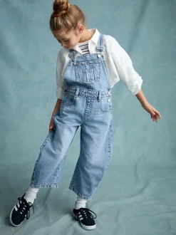 Denim Barrel 100% Cotton Dungarees (3-16yrs)