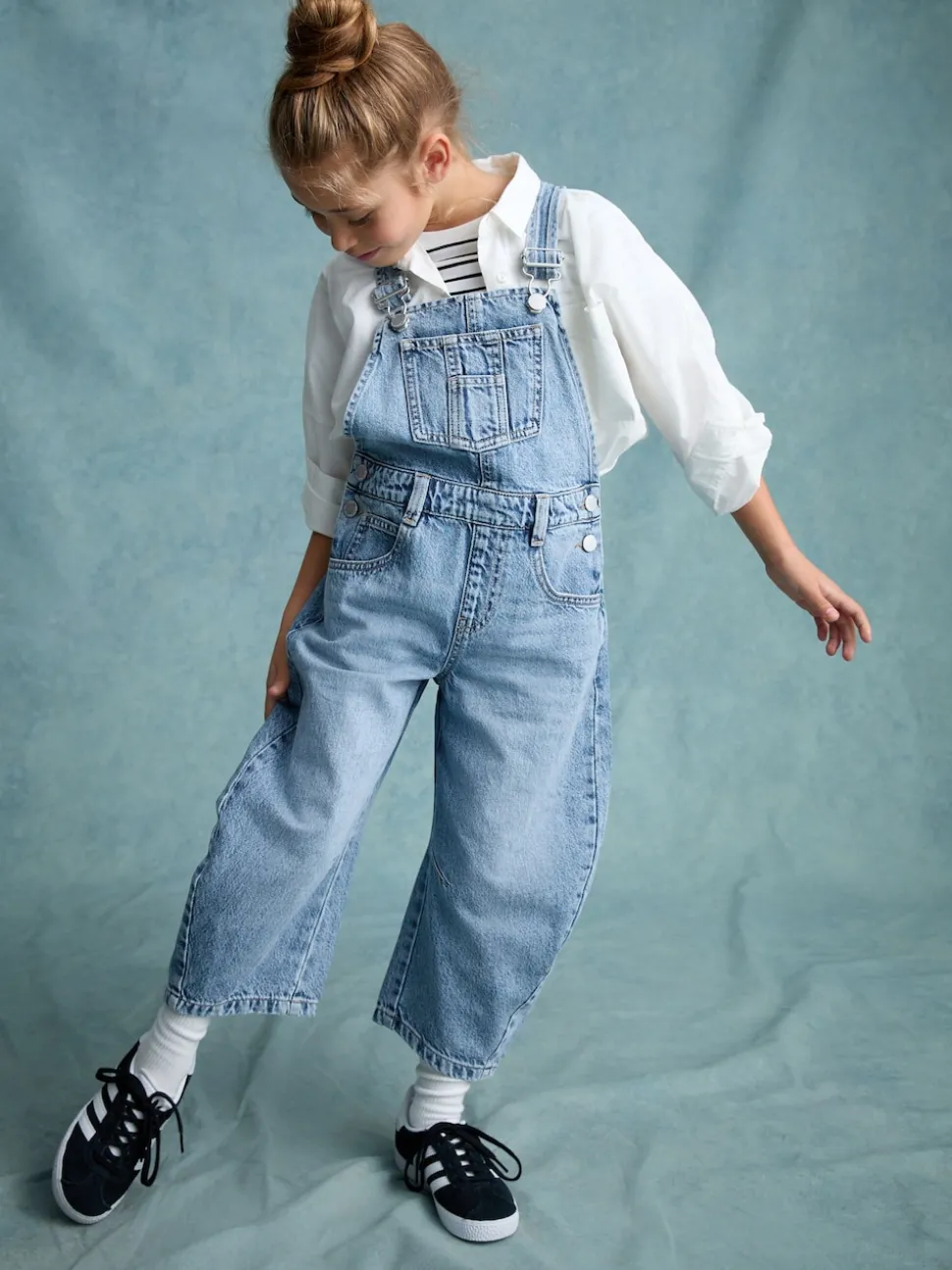 Denim Barrel 100% Cotton Dungarees (3-16yrs)