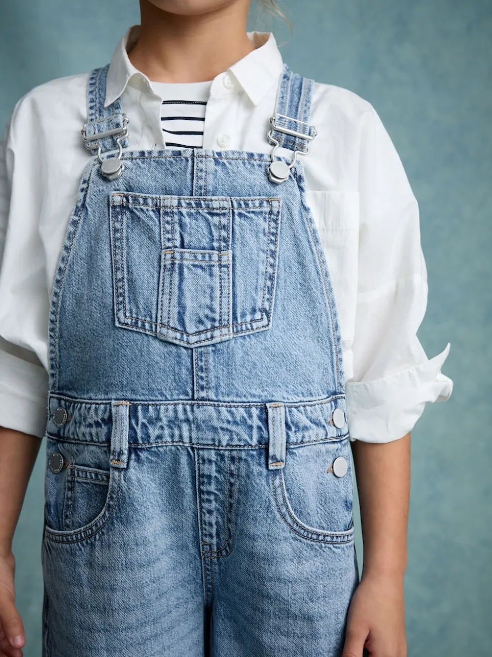 Denim Barrel 100% Cotton Dungarees (3-16yrs)
