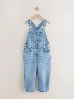 Denim Barrel 100% Cotton Dungarees (3-16yrs)