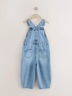 Denim Barrel 100% Cotton Dungarees (3-16yrs)