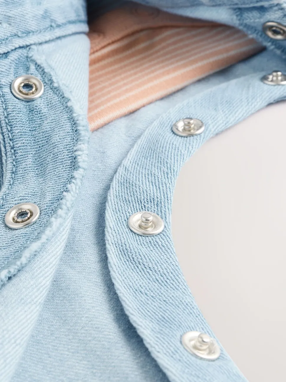 Denim Blue Dungaree and Bodysuit Baby Set (0mths-2yrs)