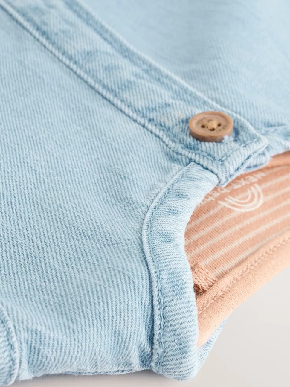 Denim Blue Dungaree and Bodysuit Baby Set (0mths-2yrs)