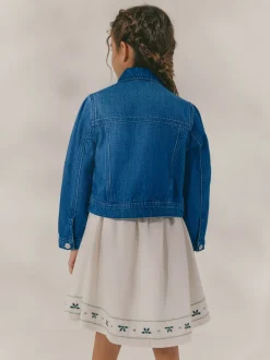 Denim Bright Blue Western Jacket (3-16yrs)