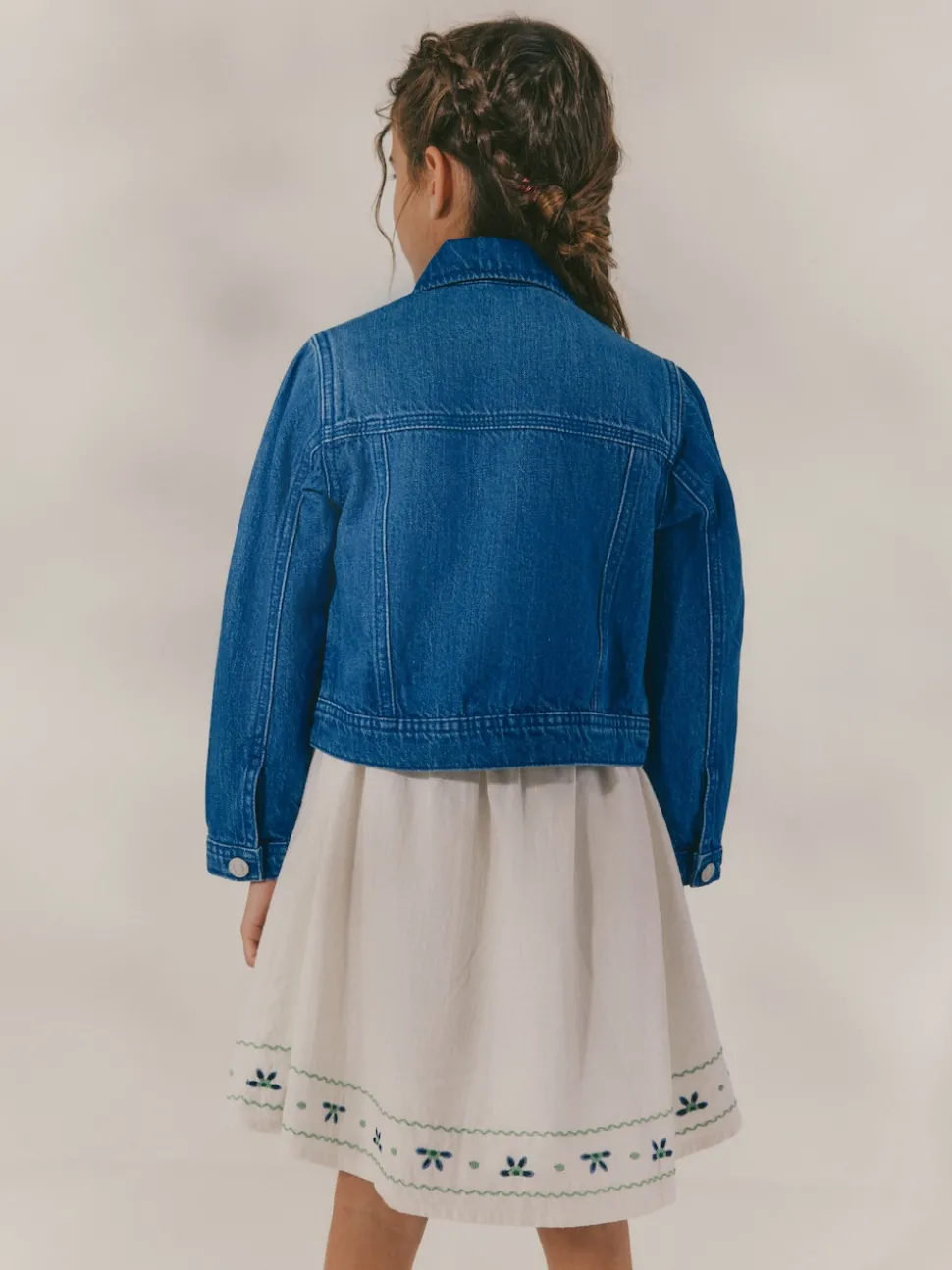 Denim Bright Blue Western Jacket (3-16yrs)