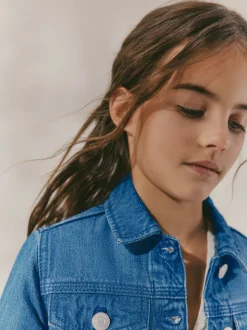 Denim Bright Blue Western Jacket (3-16yrs)