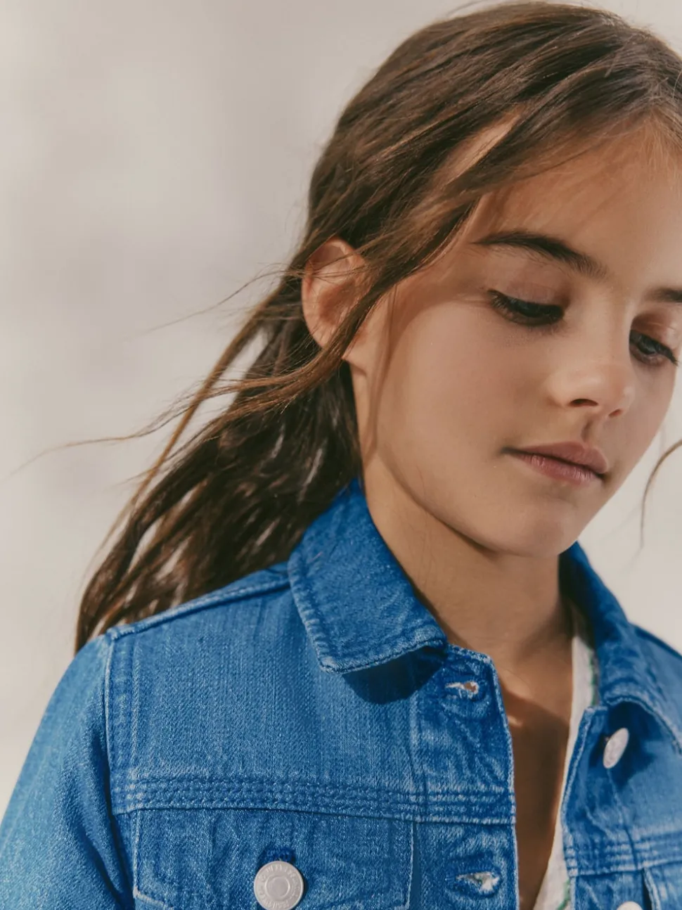 Denim Bright Blue Western Jacket (3-16yrs)