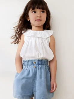 Denim Button Shorts (3mths-7yrs)