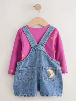Denim Cosmic Dungarees Set (3mths-7yrs)