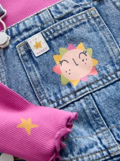 Denim Cosmic Dungarees Set (3mths-7yrs)