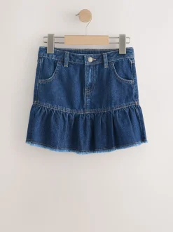 Denim Dark Wash Cotton Skirt (3-16yrs)