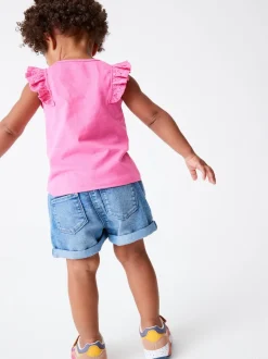 Denim Dark Wash Elasticated Waist Shorts (3mths-10yrs)