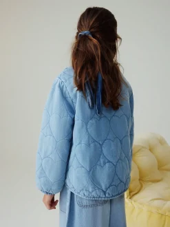 Denim Heart Quilted Jacket (3-16yrs)