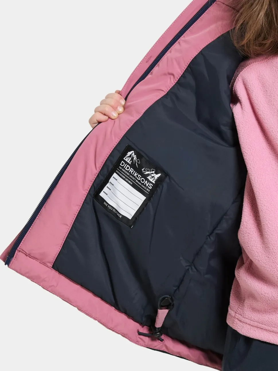 Didriksons Pink Talvi Kids Waterproof Coat