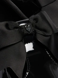 Dr. Martens Black Polley II Bow Y Patent Lamper Shoes