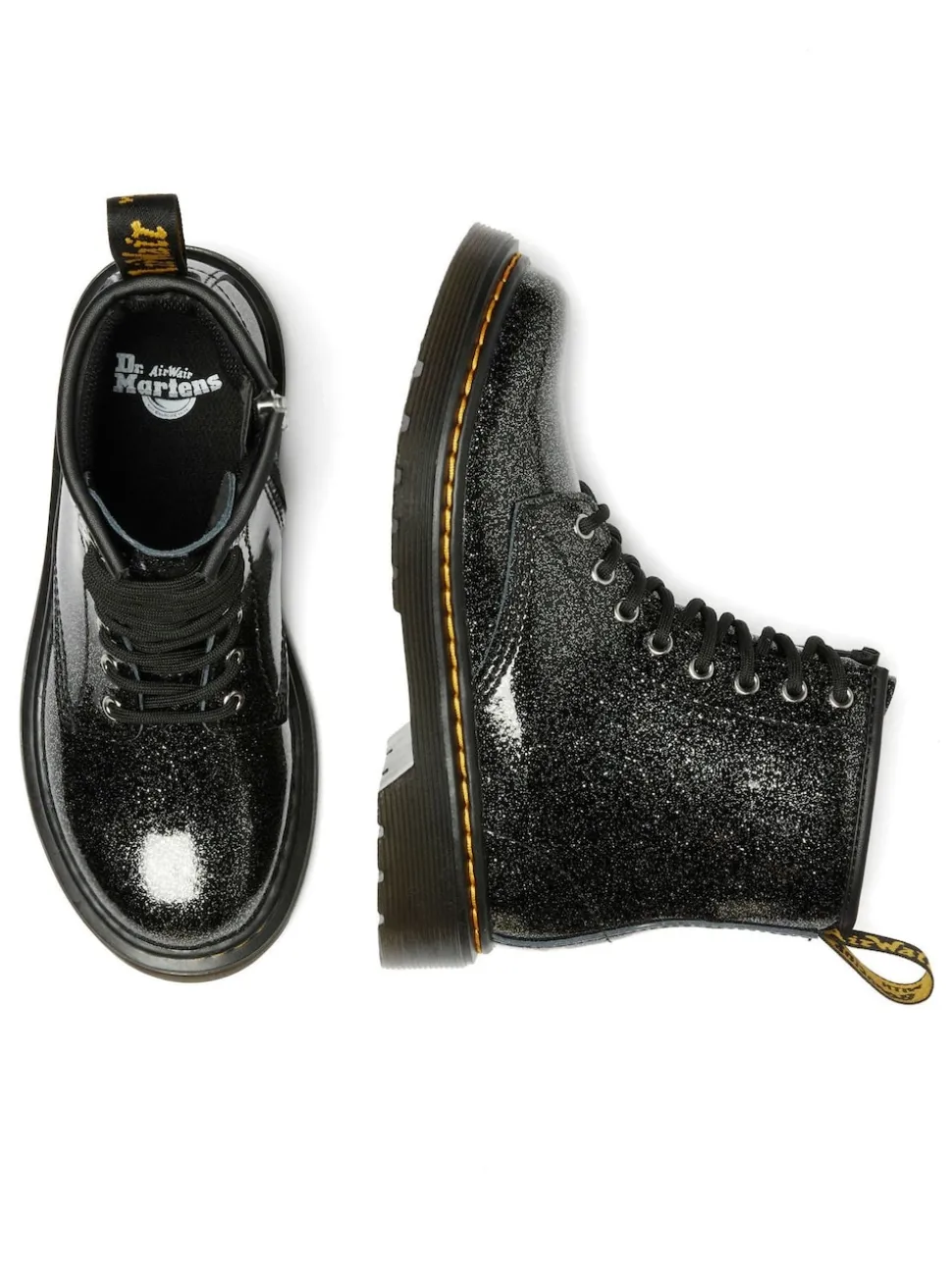 Dr. Martens Black 1460 J Nebula Glitter Shoes