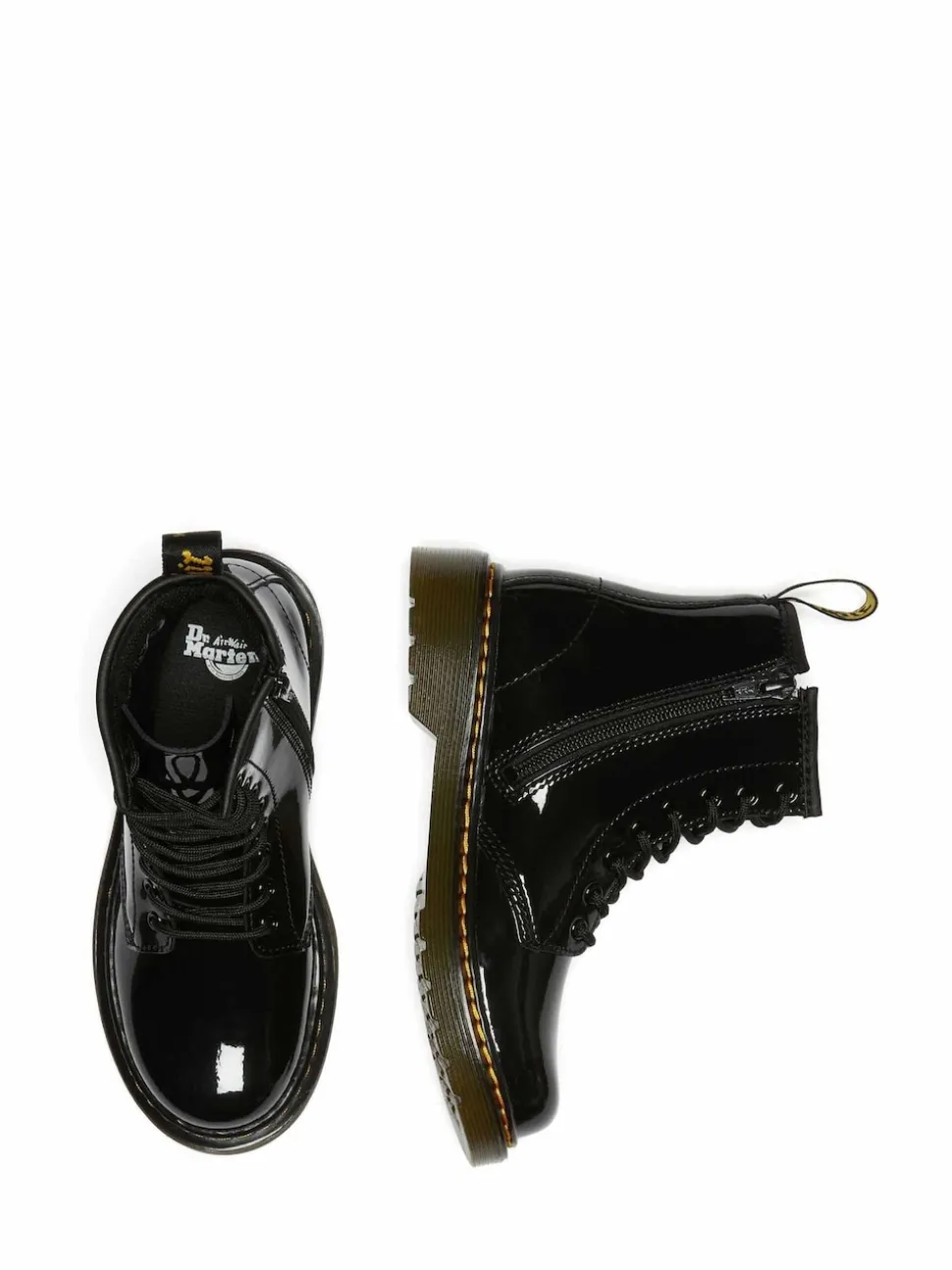 Dr. Martens Black 1460 J Patent Lamper Shoes