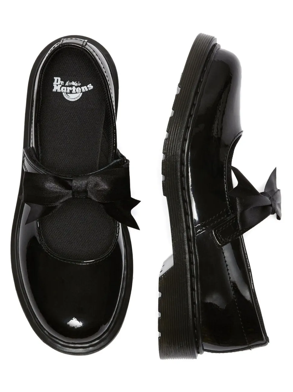Dr. Martens Black Maccy Ii T Patent Lamper Shoes