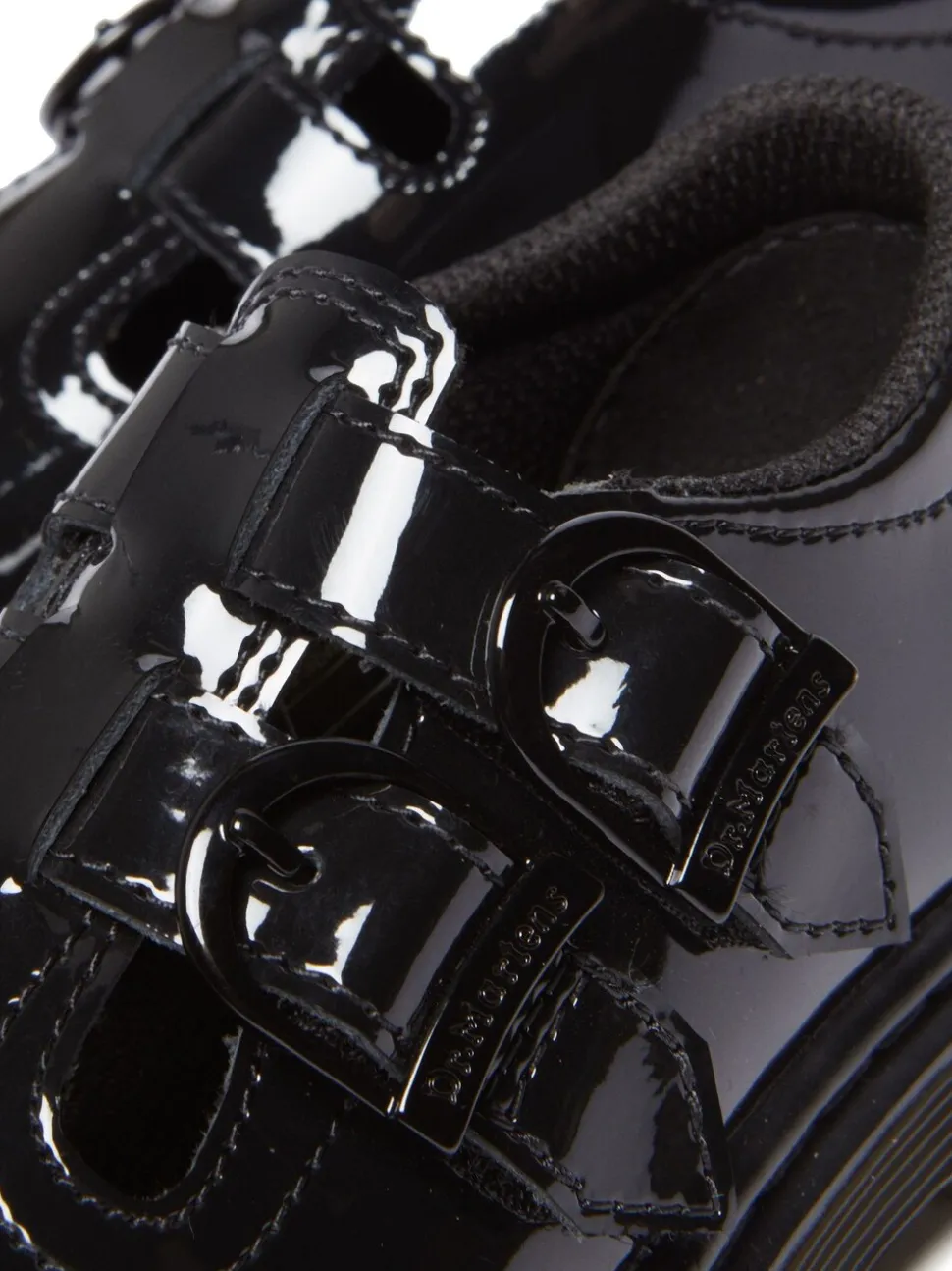 Dr. Martens Black 8065 Mono T Patent Lamper Shoes