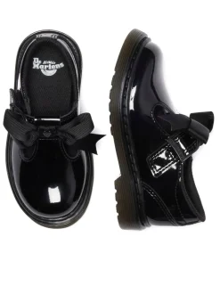 Dr. Martens Black Polley Ii Bow T Patent Lamper Shoes
