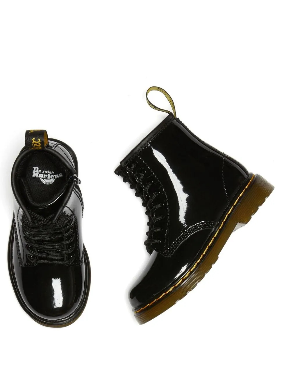 Dr. Martens Black 1460 T Patent Lamper Shoes