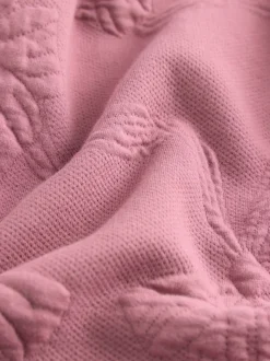 Dusky Pink Quilted Bow Jumper Dress (3-16yrs)