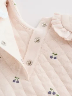 Ecru Baby Quilted Sweatshirt and Trousers Set 2 Piece (0mths-2yrs)