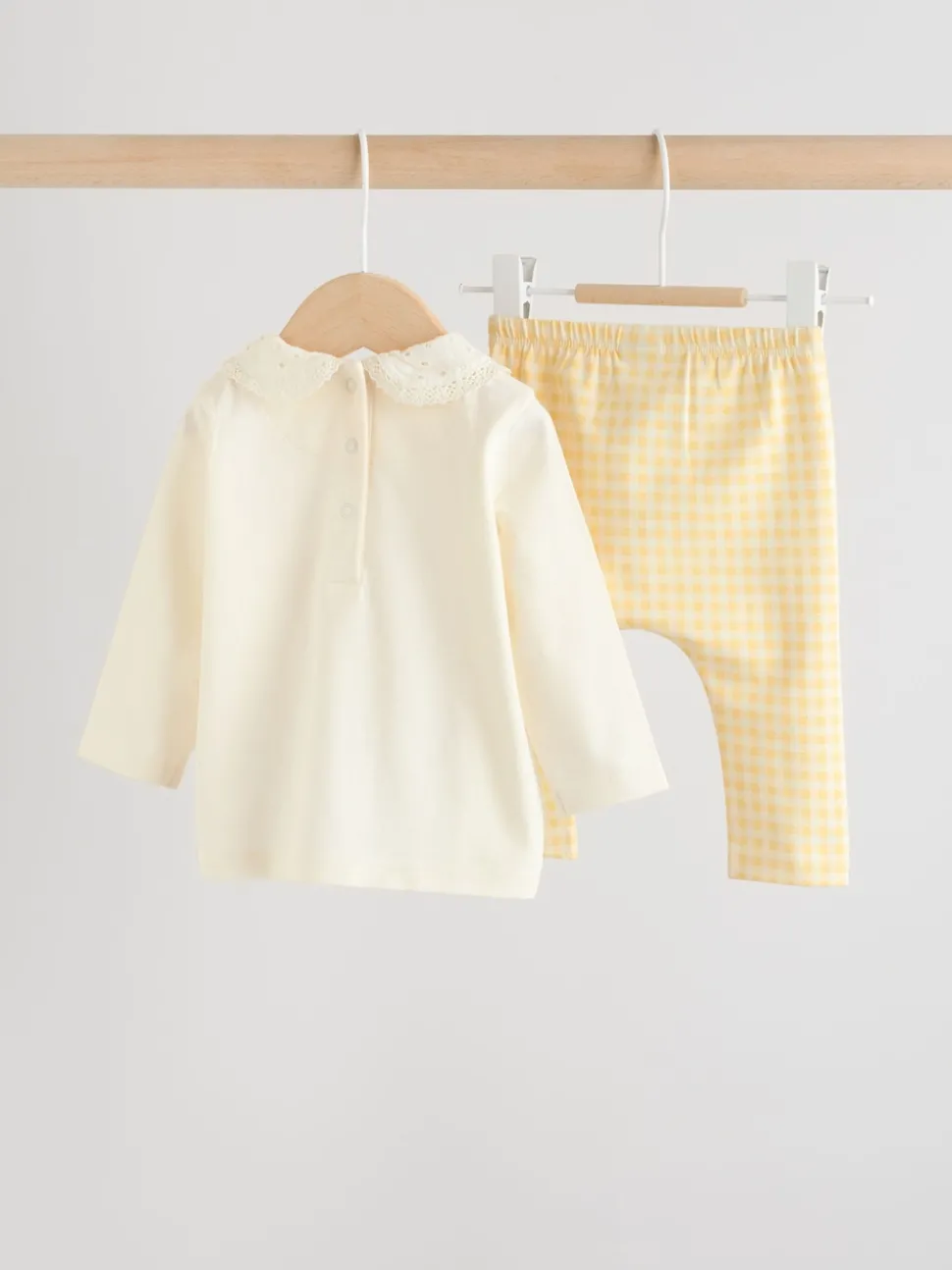 Ecru Fairy Mouse Long Sleeve Top and Legging Baby 2 Piece Set (0mths-2yrs)