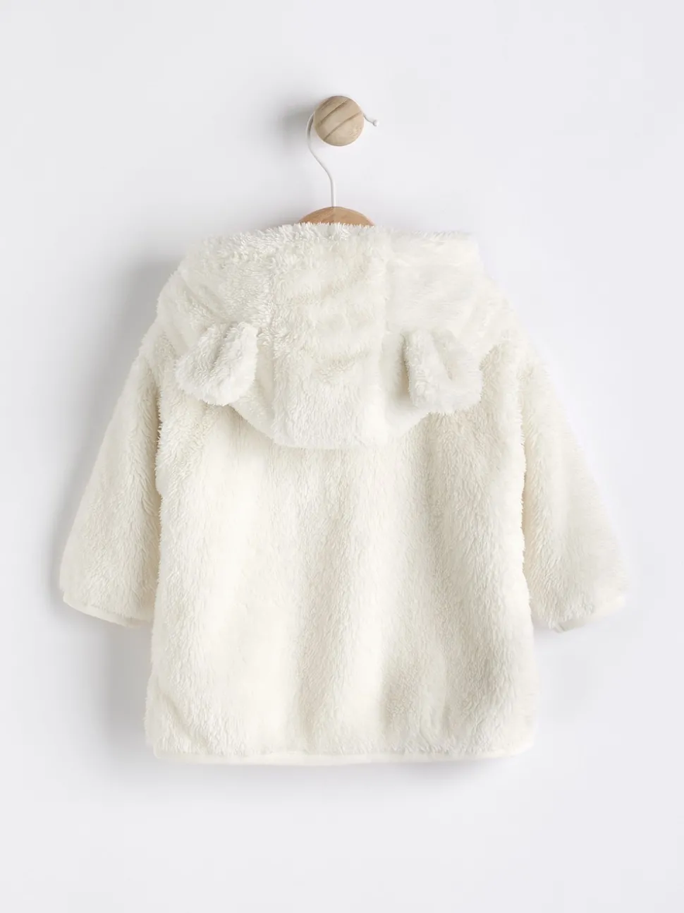 Ecru Fleece Baby Hooded Jacket (0mths-2yrs)