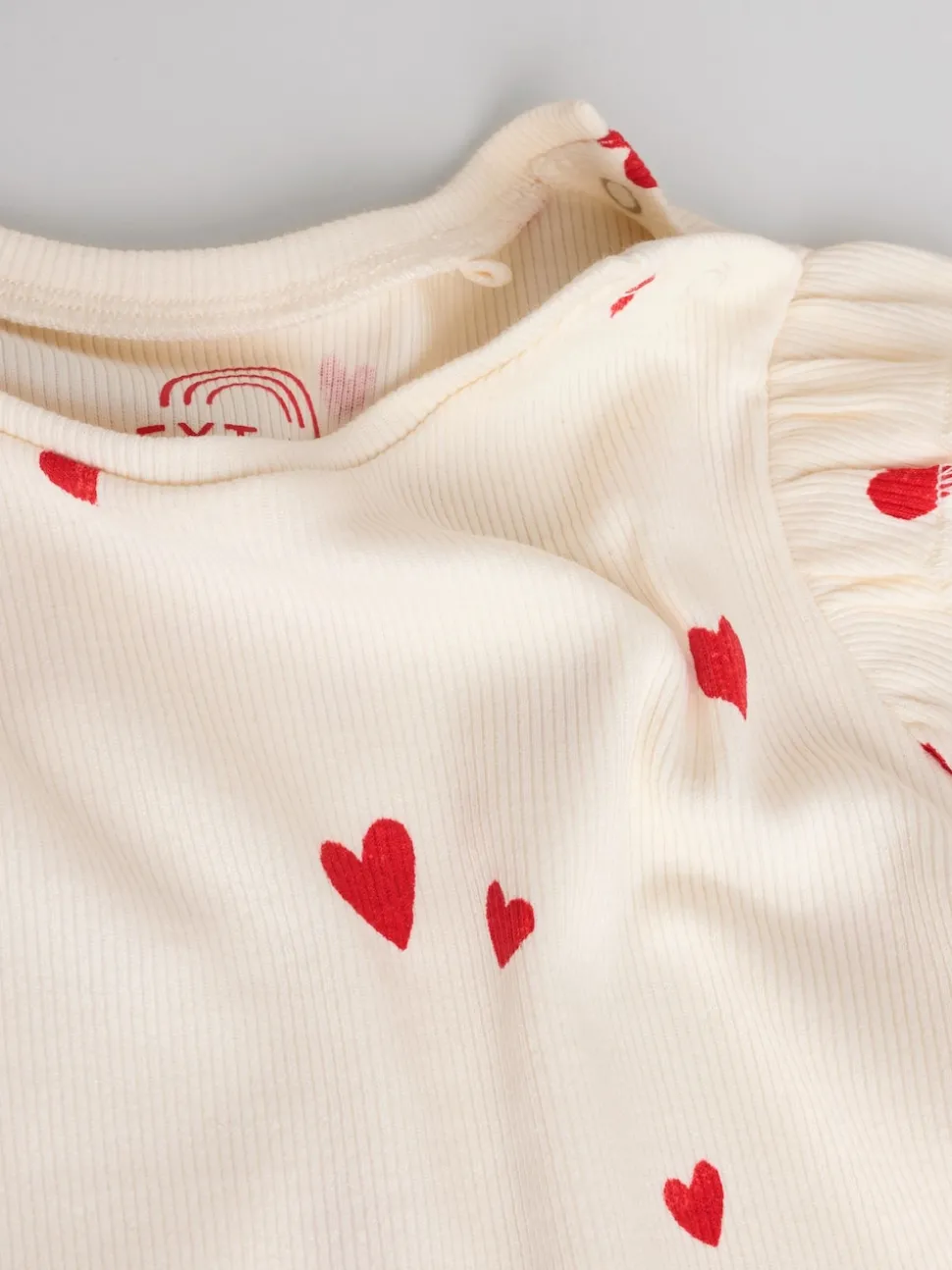 Ecru Hearts Baby Top and Leggings 2 Piece Set (0mths-2yrs)