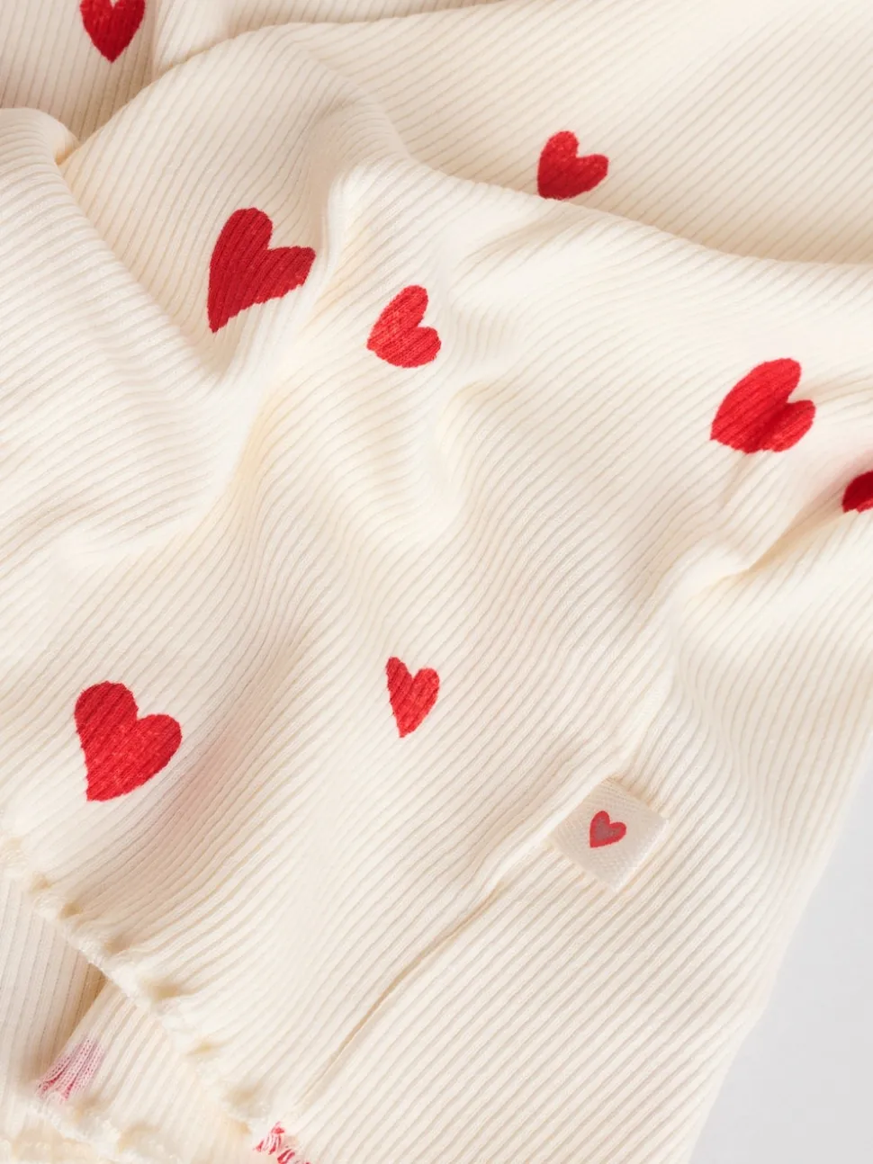 Ecru Hearts Baby Top and Leggings 2 Piece Set (0mths-2yrs)