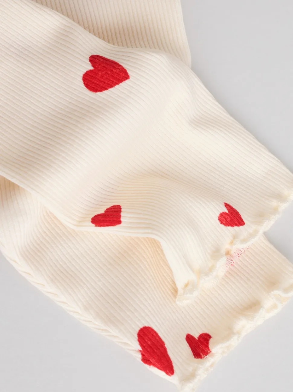 Ecru Hearts Baby Top and Leggings 2 Piece Set (0mths-2yrs)