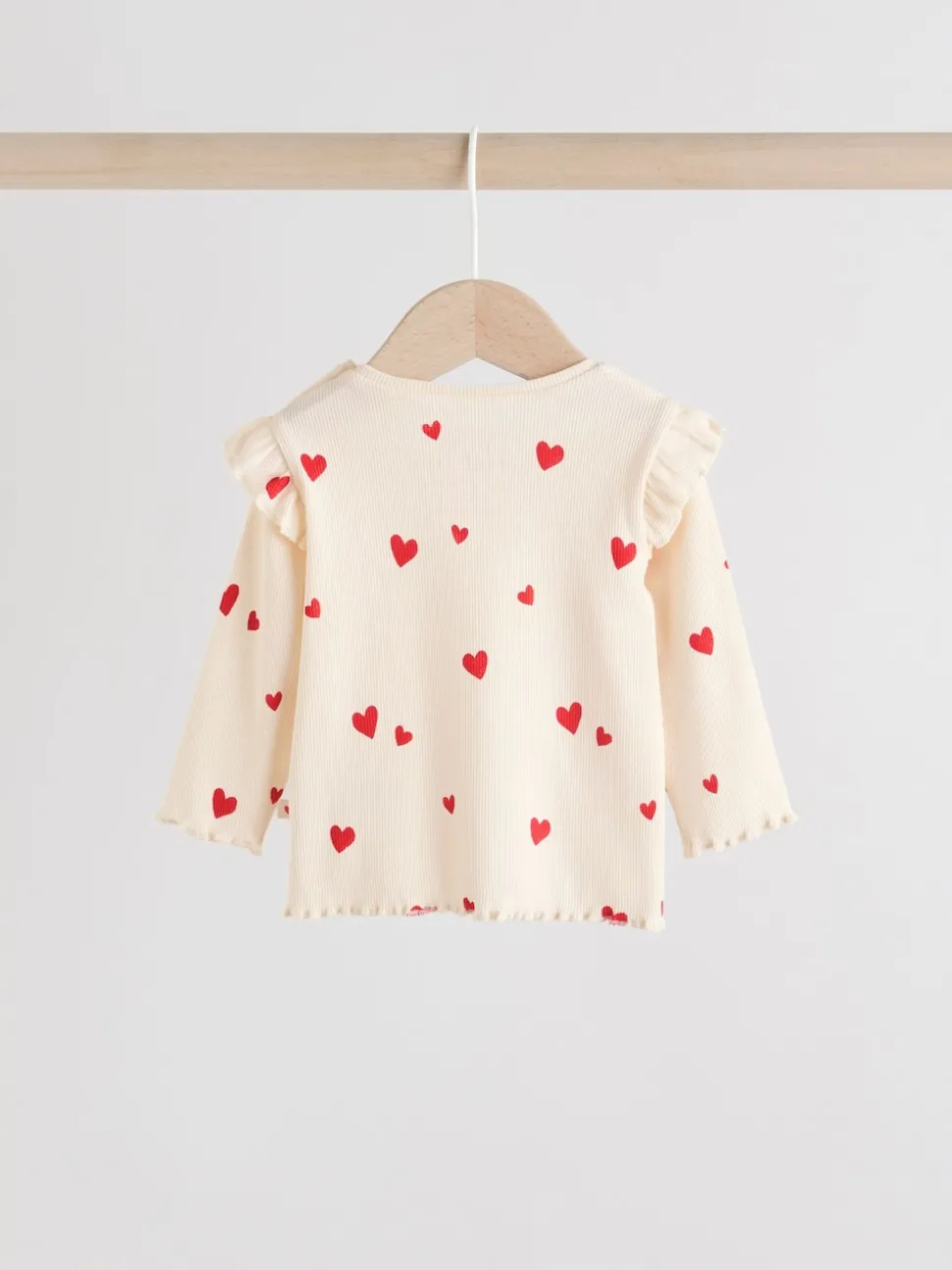 Ecru Hearts Baby Top and Leggings 2 Piece Set (0mths-2yrs)