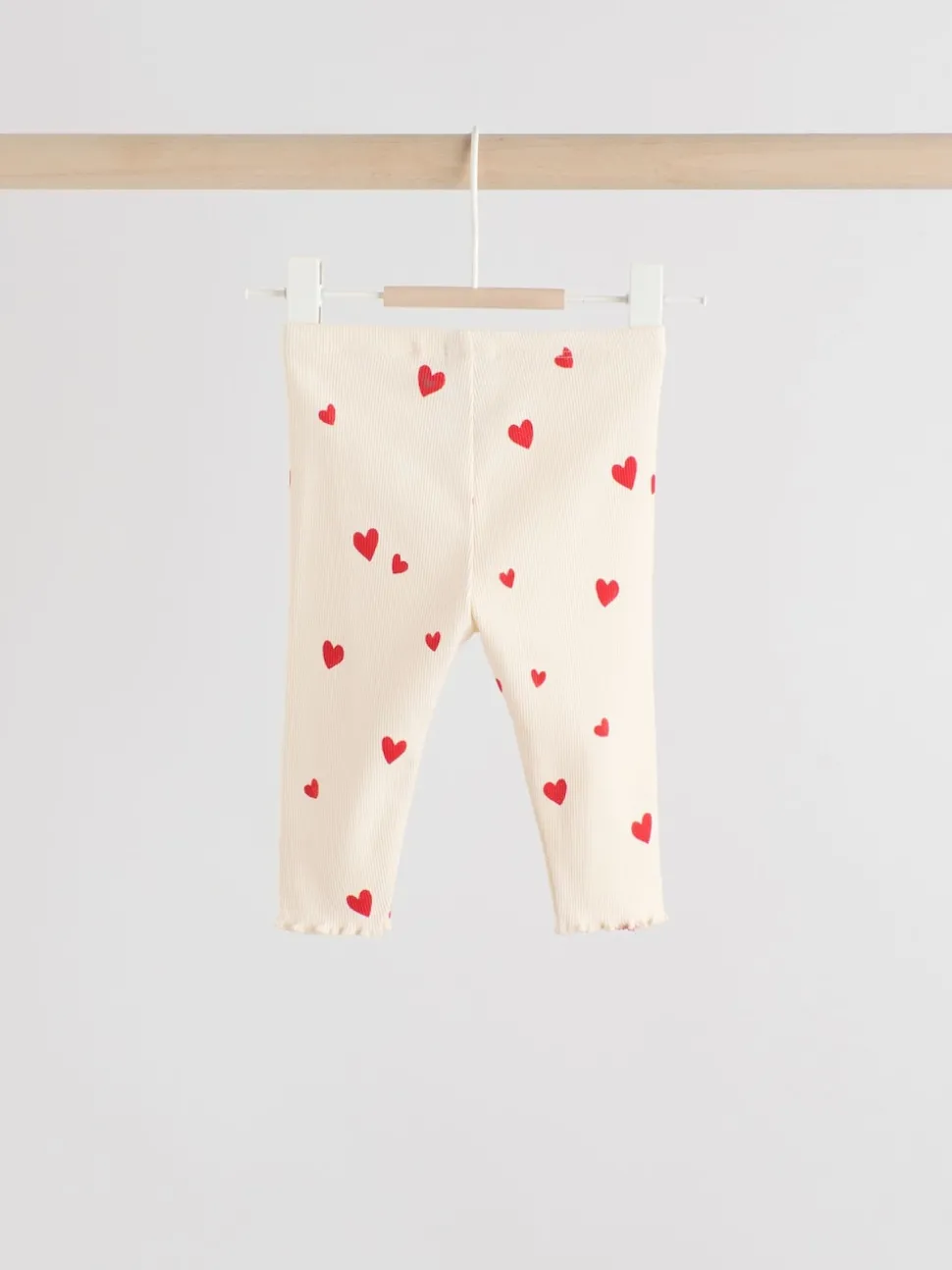 Ecru Hearts Baby Top and Leggings 2 Piece Set (0mths-2yrs)