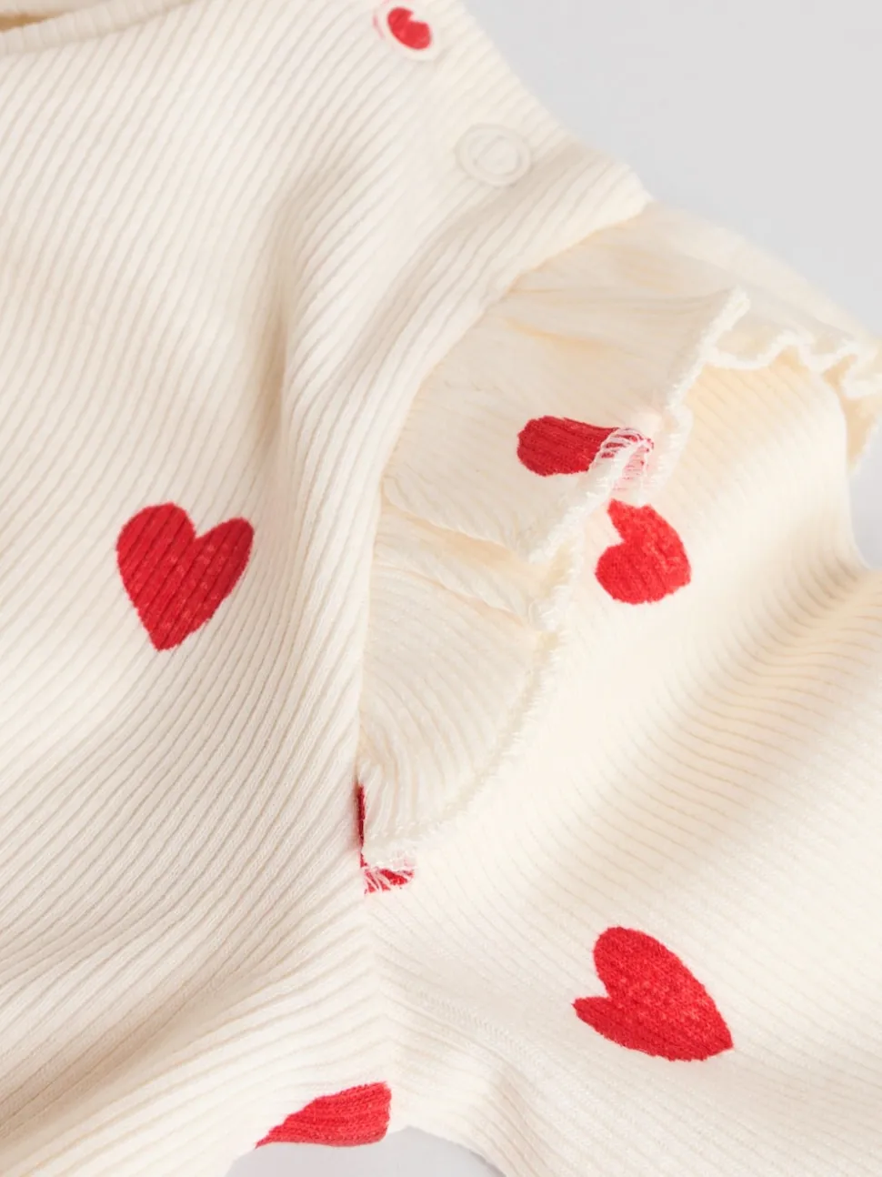 Ecru Hearts Baby Top and Leggings 2 Piece Set (0mths-2yrs)
