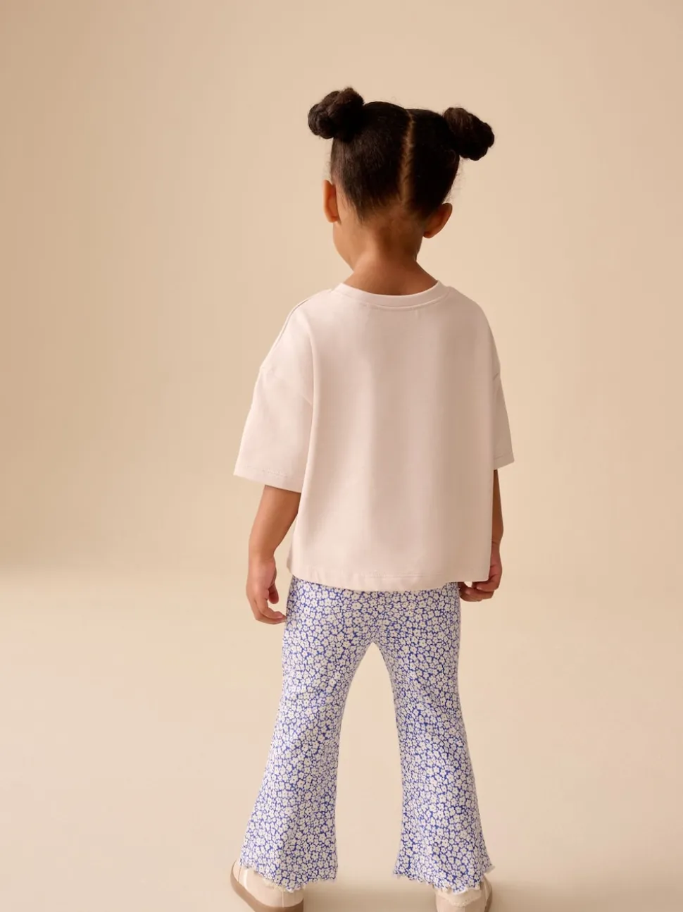 Ecru White Apple Character Short Sleeve Top and Leggings Set (3mths-7yrs)