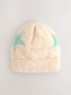 Ecru/Aqua Nep Beanie (3-16yrs)