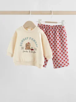 Ecru Baby Sweatshirt and Trousers Set 2 Piece (0mths-2yrs)