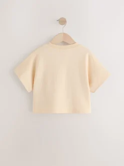 Ecru Boxy Bows T-Shirt (3-16yrs)