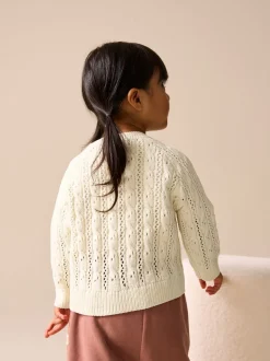 Ecru Cable Cardigan (3mths-7yrs)