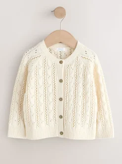 Ecru Cable Cardigan (3mths-7yrs)