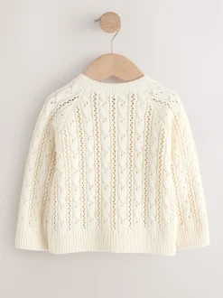 Ecru Cable Cardigan (3mths-7yrs)