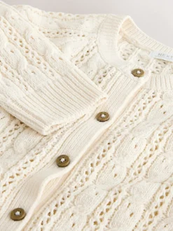 Ecru Cable Cardigan (3mths-7yrs)
