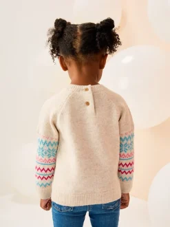 Ecru Christmas Jumper (3mths-7yrs)